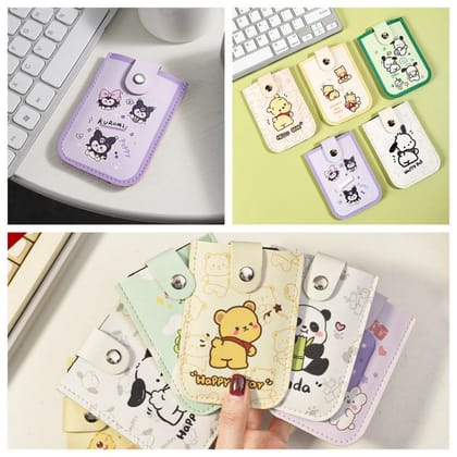 CUTE PRINTED CARD HOLDER (Random Color)