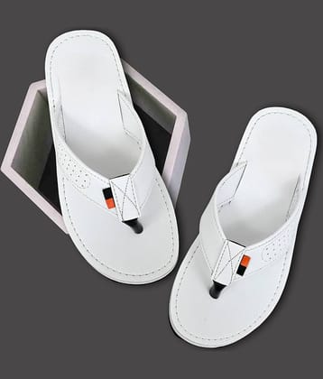 Chappal Wala White Men's Daily Slipper