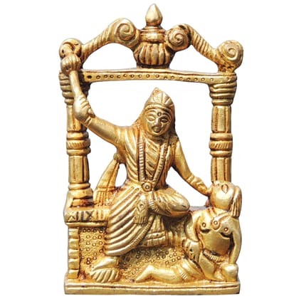 Brass Baglamukhi Devi Statue, Height : 4.5 Inch (BSMAS1719 D)