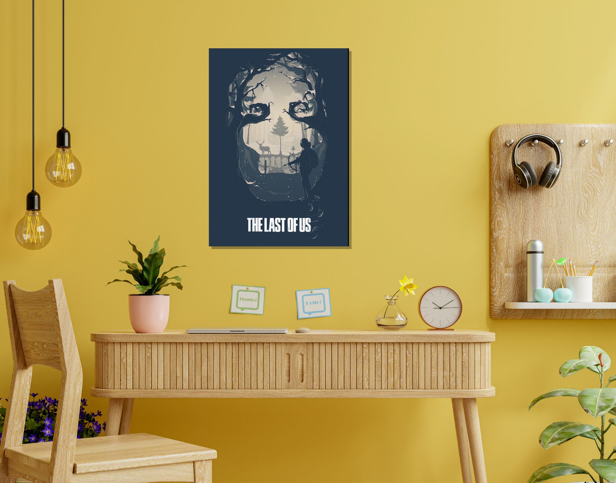 "THE LAST OF US "- Shiny & Sturdy Metallic Poster  Art That Pops & Sticks (Literally!)-A3