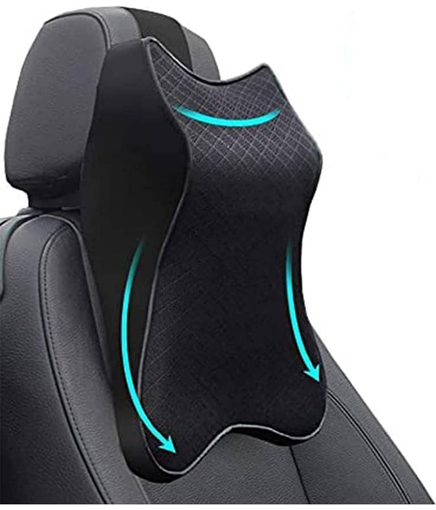 THRIFTKART Memory Foam Back / Lumbar Support Single Black