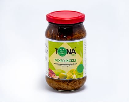 Tona Organic Mixed Pickle, 200 gm