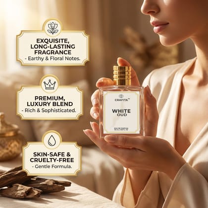 Original White Oud | Unisex, Fresh -EDP | Strong & Long Lasting Premium Fragrance | Great for Everyone Use -50 mL