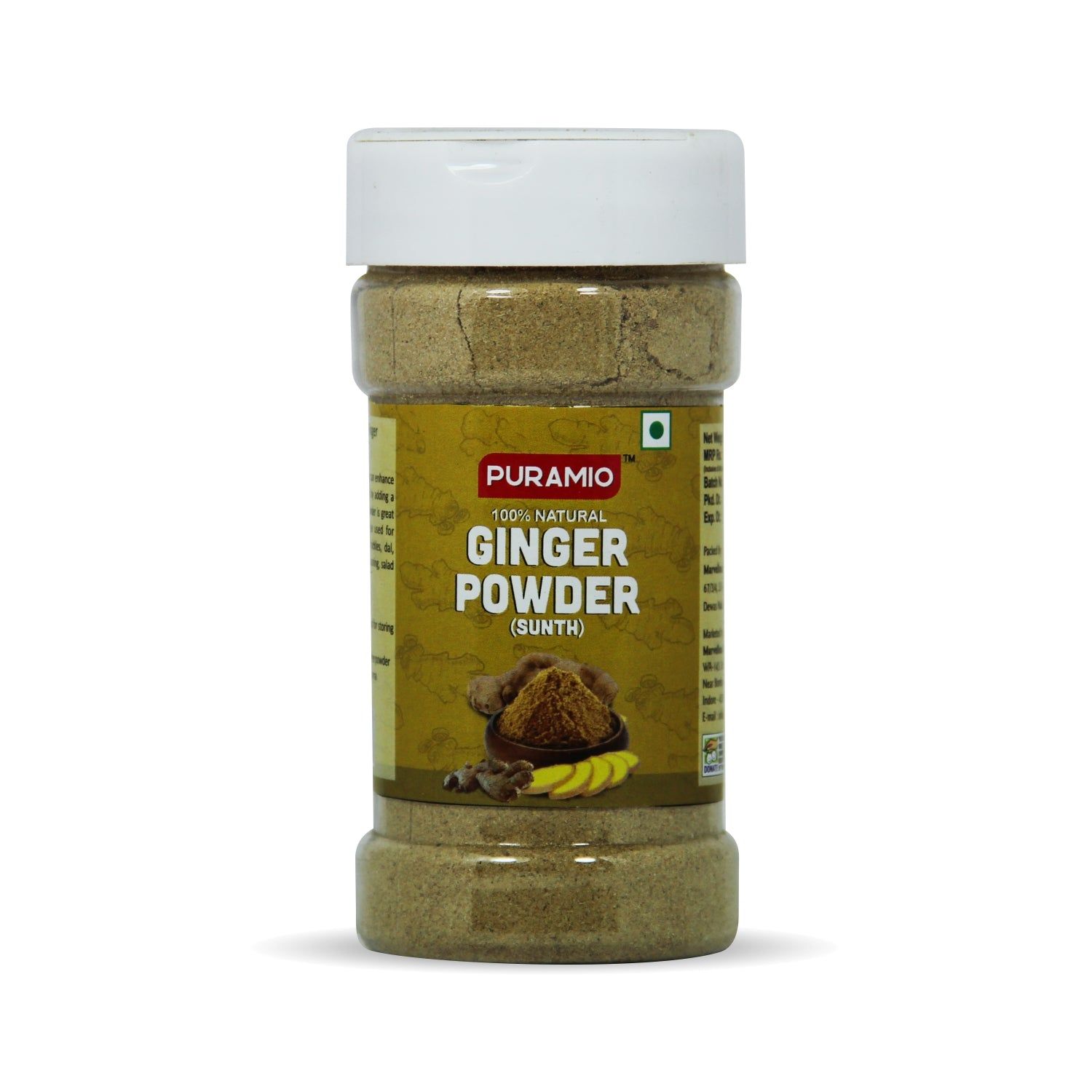 Puramio Ginger Sprinkler (100% Natural Also Known AS Sunth), 200 gm