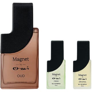 Ossa Magnet Oud 100ml, Fresh 15ml, Original 15ml Eau De Parfum Long Lasting Perfume Combo for Men And Women (Pack Of 3) Ossa Magnet Oud 100ml, Fresh 15ml, Original 15ml Eau De Parfum Long Lasting Perfume Combo for Men And Women (Pack Of 3)
