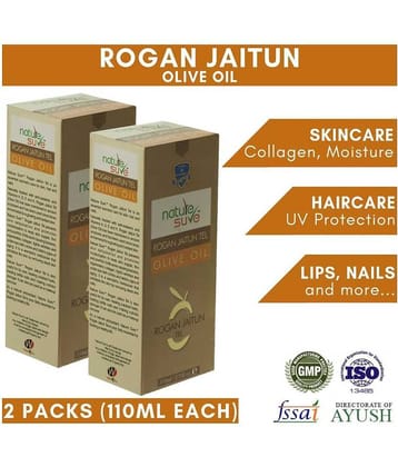 Nature Sure Rogan Jaitun Tail (Olive Oil) for Men & Women - 2 Packs (110ml Each)