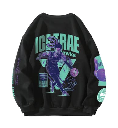 Trae Young Designed Oversized Sweatshirt-S / Black