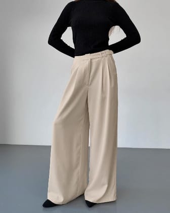 Bullseye high waist trousers-XS