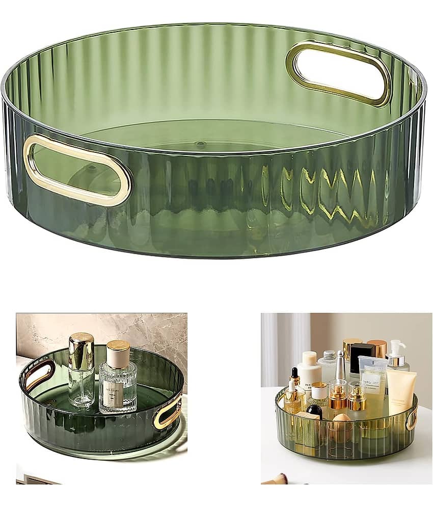 Multi-Purpose 360° Rotating Organizer Tray, Space-Saving Kitchen & Pantry Storage, Fruit Organization Rotating Tray, Easy-Access Turntable for Spices, Storage & More, Makeup Organizer, Spinning Skincare Cosmetic Organizer Tray, Kitchen Organizer
