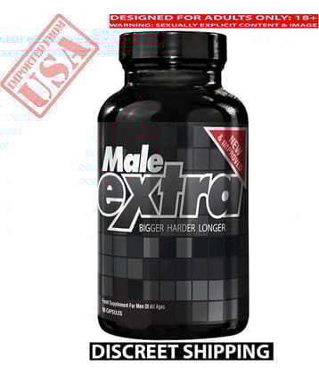 Male Extra Natural Male Enhancement Supplement, Helps Improve Sexual Performance, Size, and Stamina 60 Capsule