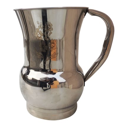 Pure Stainless Steel Silver Finish Water Jug (SMAS072 A)