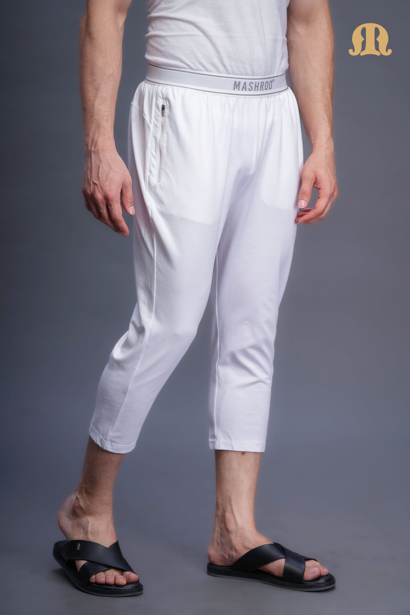 3/4 Knit Izaar White Men-S