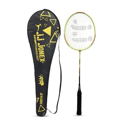 JJ Jonex Ayush Badminton Racket (Red Badminton Racket with Black Handle)