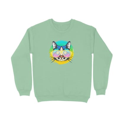 Sweatshirt (Men) - Cat With Glasses (11 Colours)