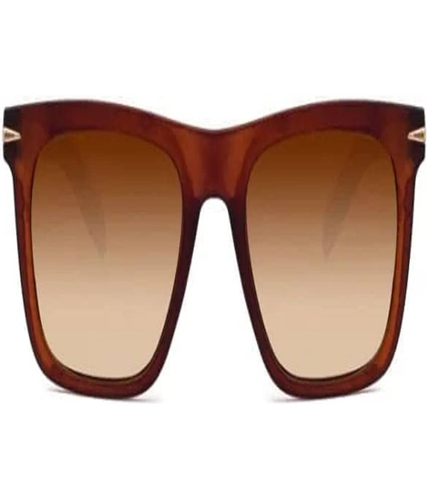 Creature - Brown Square Sunglasses ( Pack of 1 )