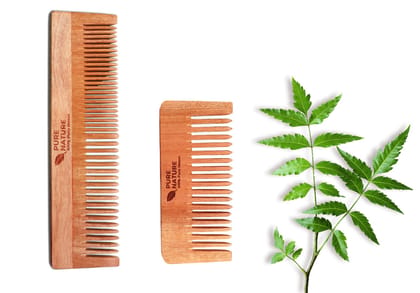 PURE NATURE Neem Wood Comb For Hair Growth | Hair comb set combo for Women & Men | Kachi Neem Kangi | Kanghi for Hair (Pack of 3) PURE NATURE Neem Wood Comb For Hair Growth | Hair comb set combo for Women & Men | Kachi Neem Kangi | Kanghi for Hair (Pack 