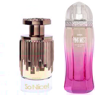 Ossa So Nice EDP 100ml Perfume For Women And Pink Mist EDP 100ml Perfume For Women Long Lasting Fragrance (Pack of 2)