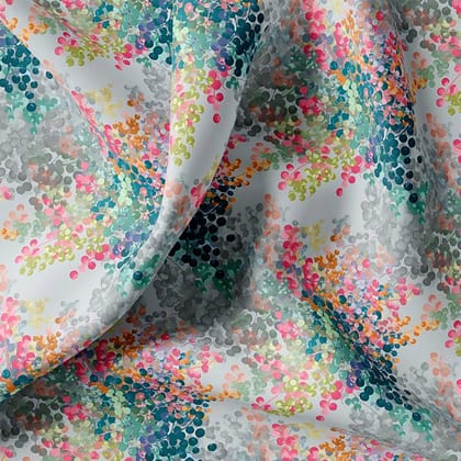 Painted Barries Digital Printed Fabric-Polyester / Japan Satin / 110 CM | 43 Inch