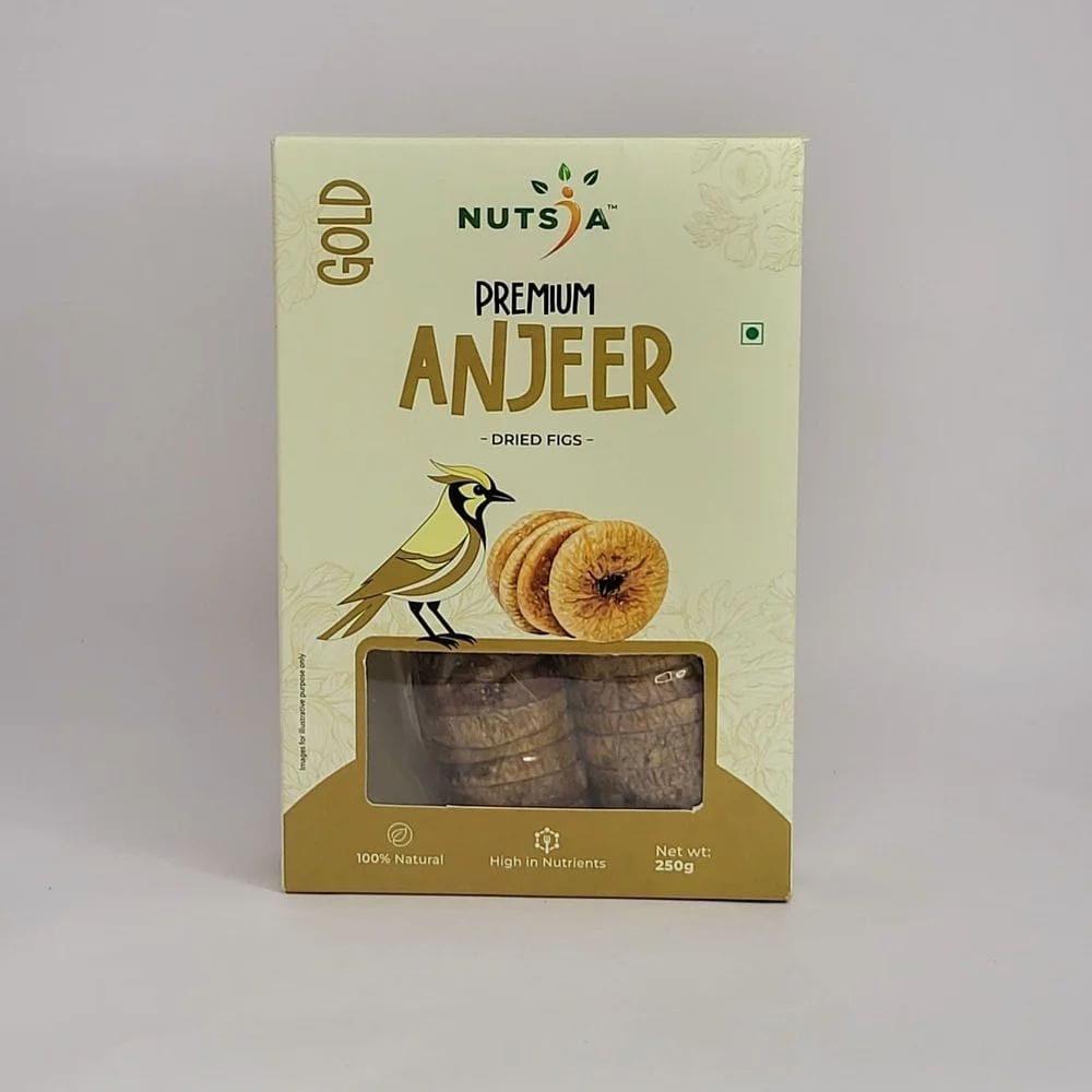 Nutsia Premium Anjeer (Dried Figs) - Gift Box 250g