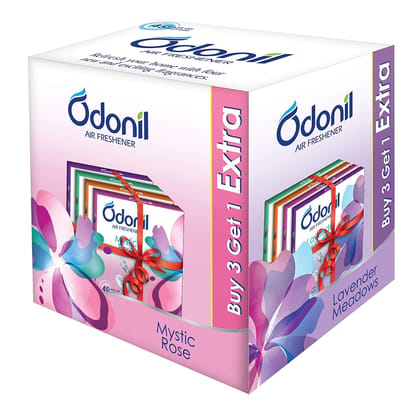 Odonil Air Freshner Blocks 50g Pack Of 8 ( Buy 6 Get 2 Free Assorted) Odonil Air Freshner Blocks 50g Pack Of 8 ( Buy 6 Get 2 Free Assorted)
