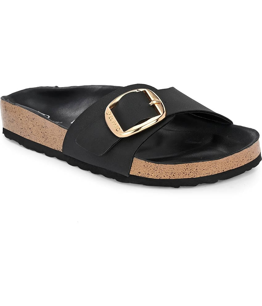El Paso Black Women's Flats
