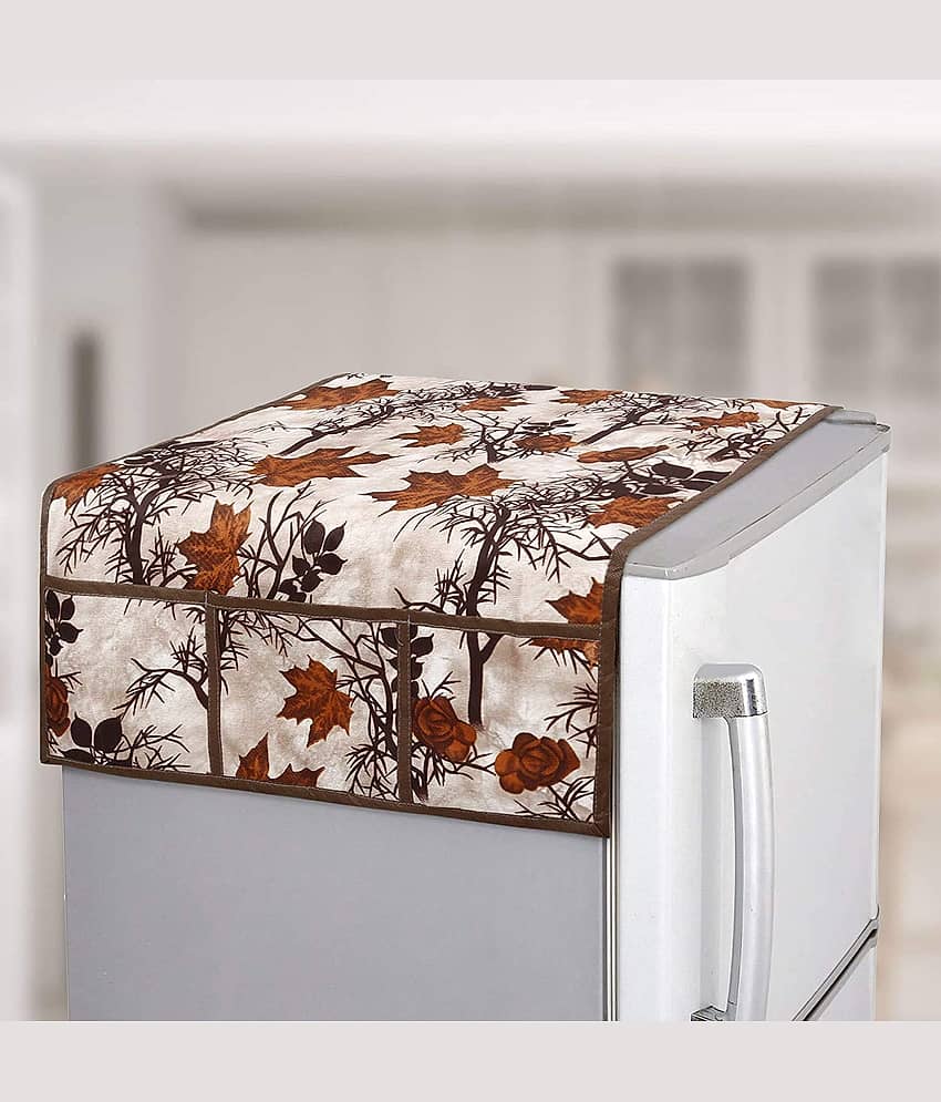 Polyester Fridge Top Cover 55x97 Cm (Pack of 1) - Black