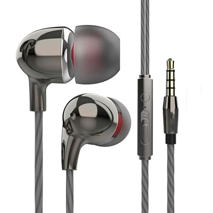 Wired Earphone for All Type B Mobiles Universal Wired Earphones Headphone Handsfree Headset Music with 3 5mm Jack Hi Fi Gaming Sound Music Hd Stereo Audio Sound with Original Best High Sound Quality Earphone