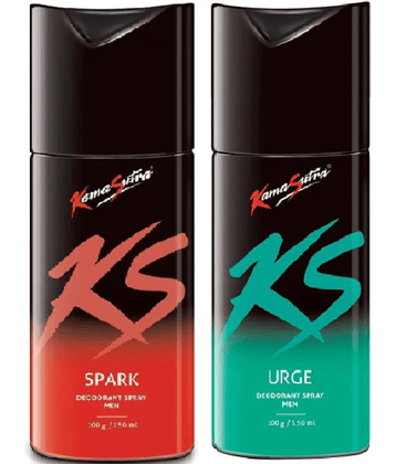 KS SPARK DEODORANT AND URGE DEODORANT (150ML EACH, PACK OF 2)