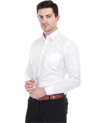 XJARVIS Cotton Slim Fit Full Sleeves Men's Formal Shirt - White ( Pack of 1 )