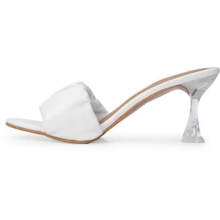 JM LOOKS Women's Ruched Strap Heels
