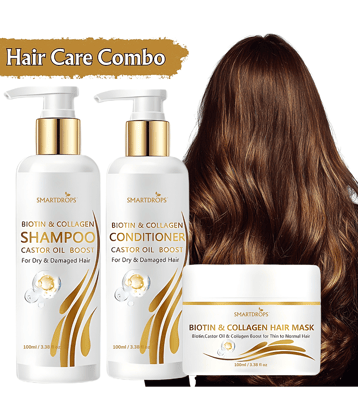 Complete Hair Care Kit Shampoo + Conditioner + Hair Mask for Daily Use