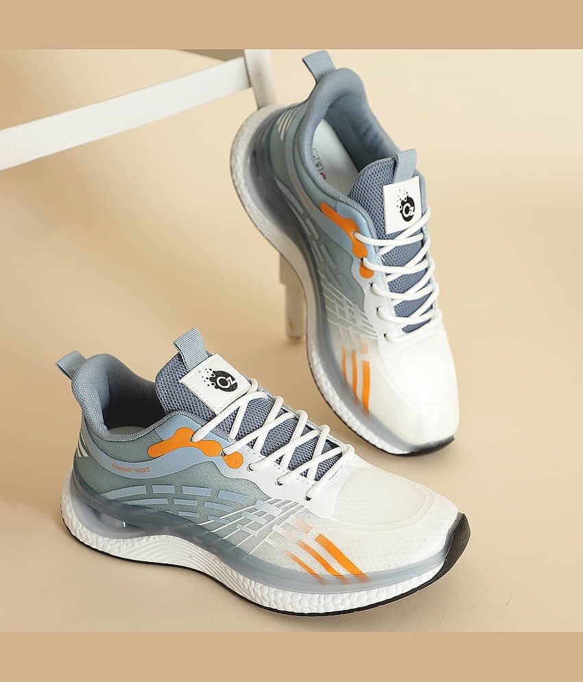 OZZOH White,Green Men's Sports Running Shoes