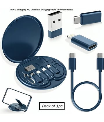 Multi-Type Charging Line Convertor USB Type C Adapter Tool Contains Sim Card Slot Tray Eject Pin, (Multi-Colour) (Pack of 1)