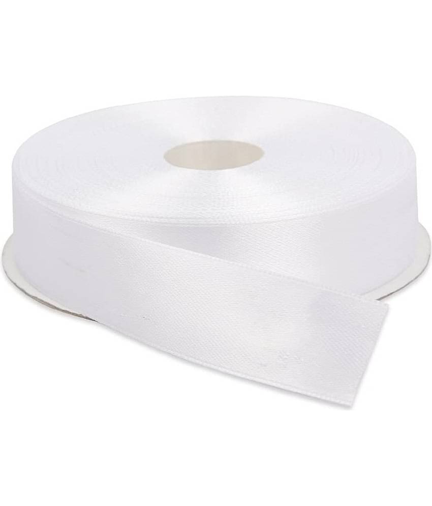 PRANSUNITA Polyster Double Face Satin Ribbon for Wedding, Party Decoration ( Pack of 1 )