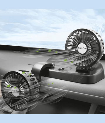 AKSMIT Dashboard Fan Black