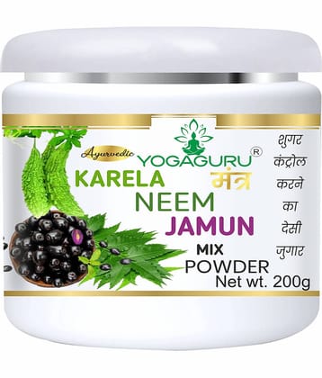 Yogagurur Mantr Neem Karela Jamun Powder For Maintaining Blood Sugar Levels 200Gm