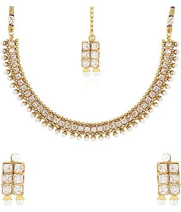 YouBella Golden Necklace Set