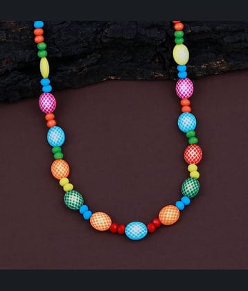 ShreejiHuf Alloy Multi Color Traditional Necklace Long Haram