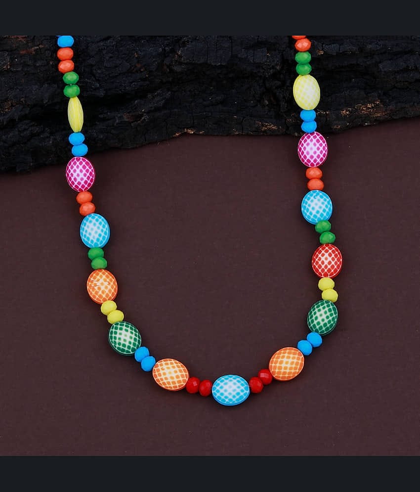 ShreejiHuf Alloy Multi Color Traditional Necklace Long Haram