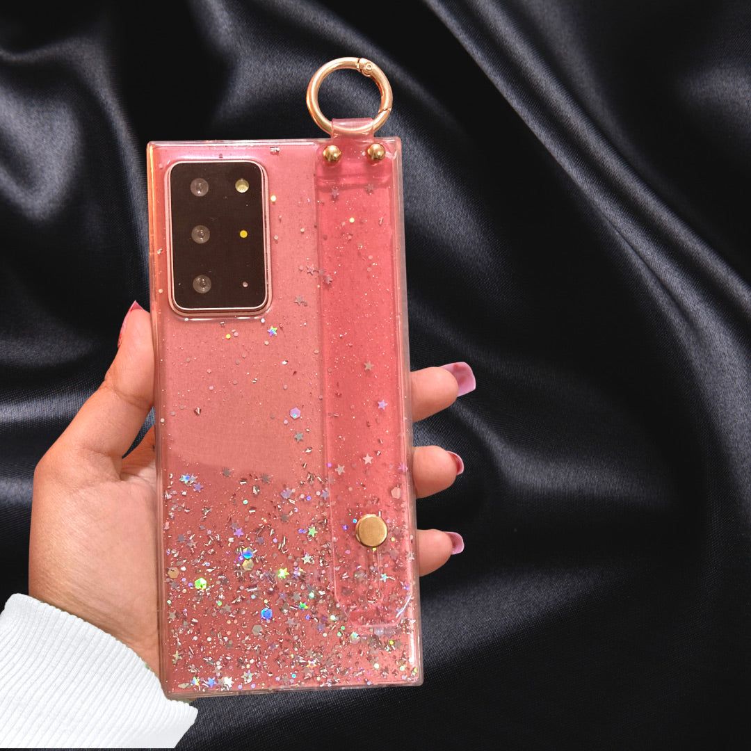 Bling Glitter Hand Strap Case-Samsung Galaxy S20