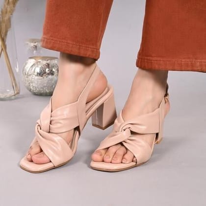 Twilight Knot Heels-36 / Nude