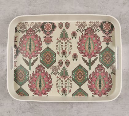 India Circus Mystifying Dazzle Rectangle Small Bamboo Tray