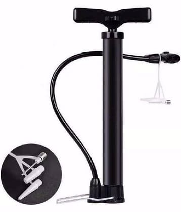 Bike Cycle Pump Portable Activated High Pressure Universal  with Needle Extra Pressure Gauge Lightweight Pump for Motorbike, Cars, Bicycle, Football, Balloons, Scooter Pack of 1