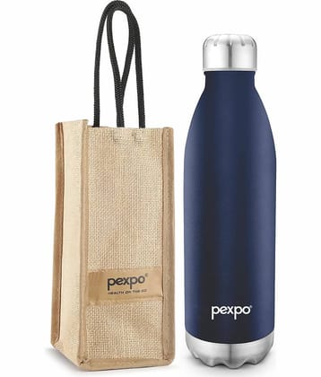 Pexpo 24Hrs Hot/Cold Blue Thermosteel Flask ( 1800 ml )
