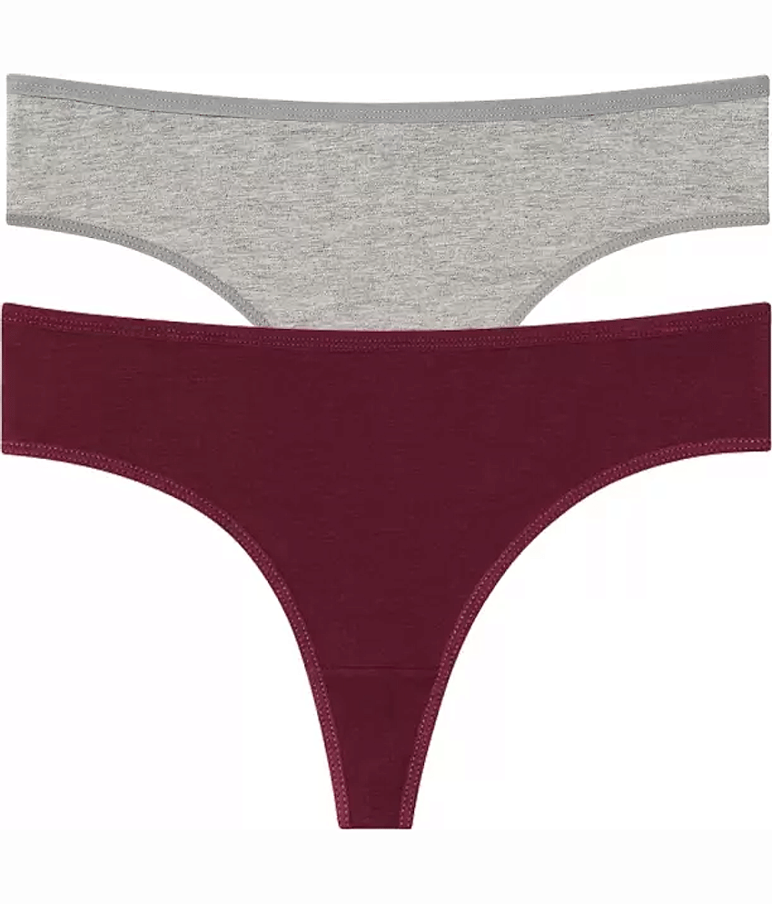 Louis Craft Pack of 2 Cotton Lycra No Panty Line For Women ( Multicolor9 )