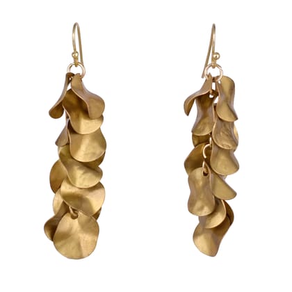 Handcrafted Brass Bunch Design Earring
