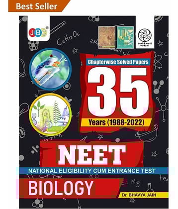 Biology NEET 35 Previous Years Solved Papers Book, NTA 35 Previous Year NEET Questions and Solutions, Best NEET 2023 Preparation Book, Revised Edition, Every NTA Neet 35 Years Biology Questions
