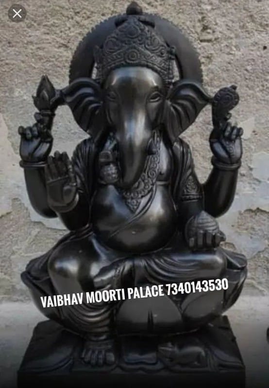 Black Marble Ganesh Statue, Home