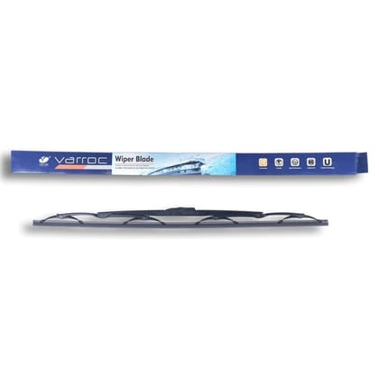 VARROC Wiper Blade 9 mm U Hook 533 mm 21 in | Smooth & Silent Cleaning | Works in All Weathers | Anti-Corrosion Frame | Size 21-Inch