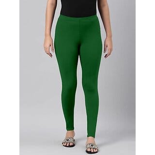 SHE PURE LUXURY WEAR Ankle Length  Ethnic Wear Legging  (Dark Green, Solid)